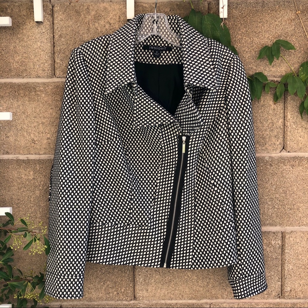 INSIGHT Woven Embroidered Moto Jacket